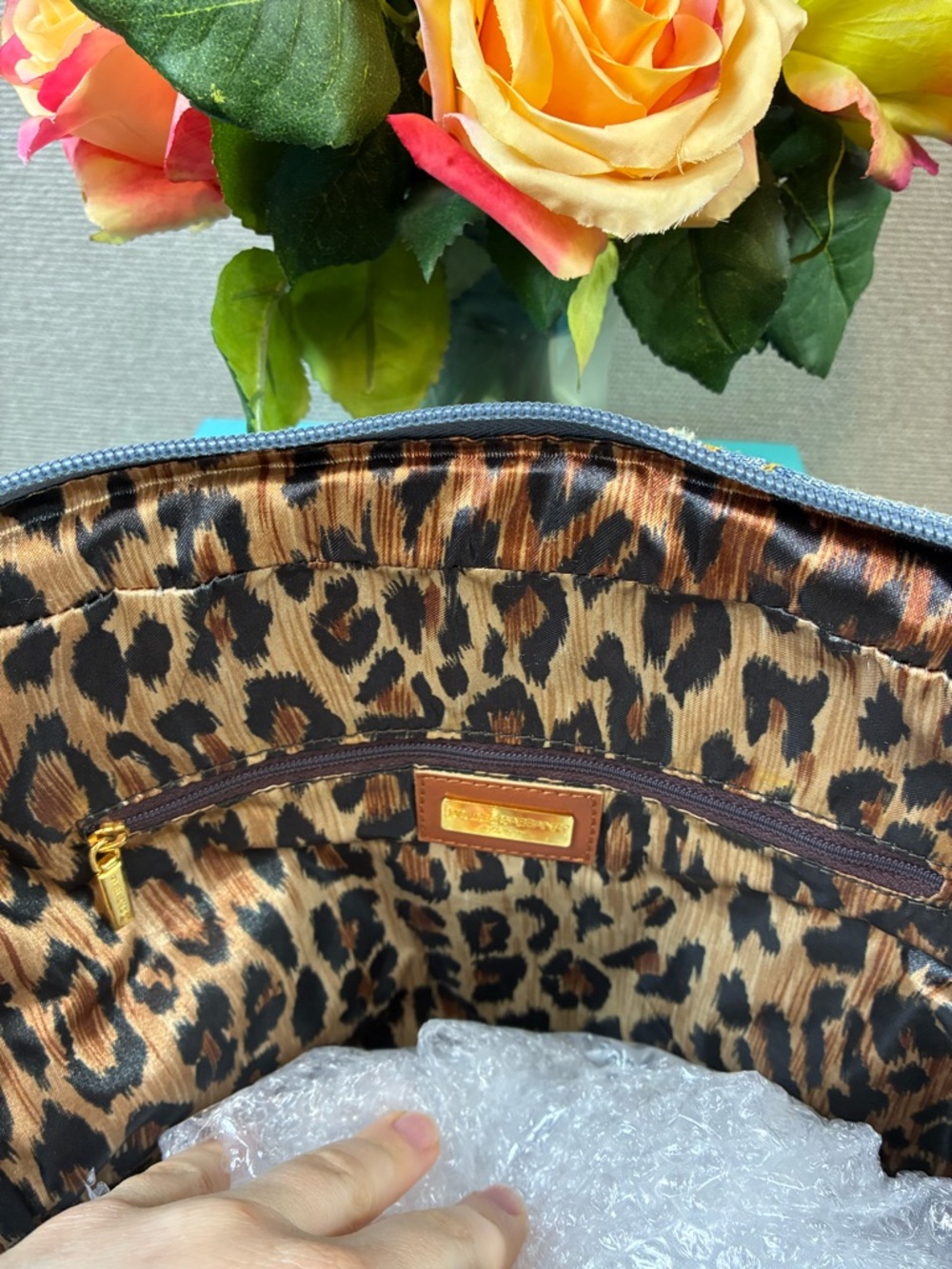 Dolce & Gabbana Denim Patchwork Blue Jean Shoulder Bag - Excellent Condition - Picture 13 of 16